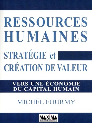 cover image of Ressources humaines, stratégie et création de valeur